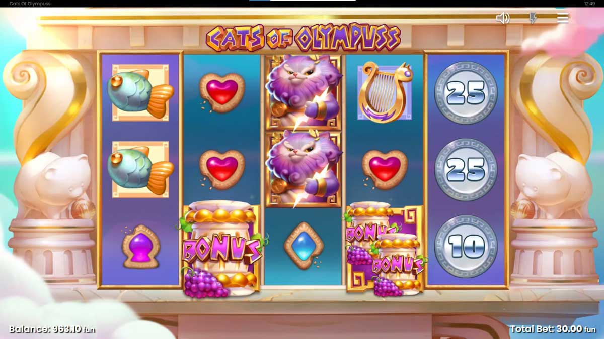 Cats of Olympus slot machine game